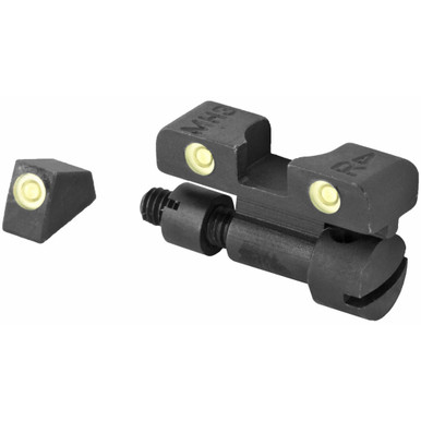 Shop MEPROLIGHT Tru-Dot S&W K,L,N Frame Tritium Fiber Optic Green,Green Front & Rear Iron Sight (ML22770). Buy best Night Sights from gritrsports.com | Reviews and Shipping options available