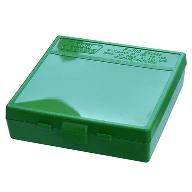 Shop MTM CASE-GARD P-100 Series 100rd Green Large Handgun Ammo Box (P1004510). Buy best Shell Carriers from gritrsports.com | Reviews and Shipping options available
