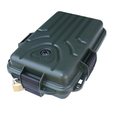 Shop MTM CASE-GARD Survivor Forest Green Small Dry Box (S107211). Buy best Emergency Kits from gritrsports.com | Reviews and Shipping options available