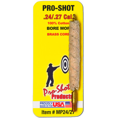 Shop PRO-SHOT PRODUCTS 24-27 Caliber Cotton Bore Mop (MP24/27). Buy best Cleaning Tools from gritrsports.com | Reviews and Shipping options available