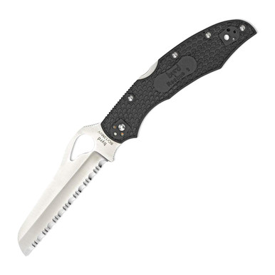 Shop SPYDERCO Cara Cara Rescue 2 FRN Black Handle SpyderEdge Folding Knife (BY17SBK2). Buy best Folding Knives from gritrsports.com | Reviews and Shipping options available