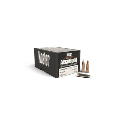 NOSLER AccuBond 6mm 243 90Gr Spitzer 50rd Box Bullets 56357