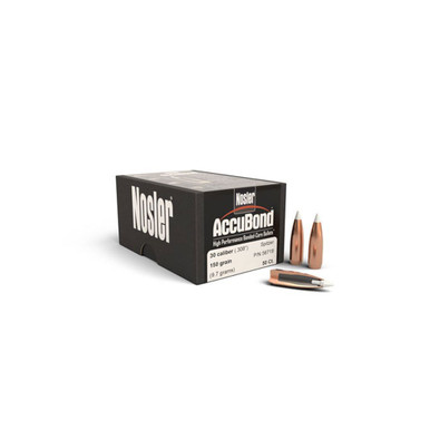 NOSLER AccuBond 30 Caliber 308 150Gr Spitzer 50rd Box Bullets 56719