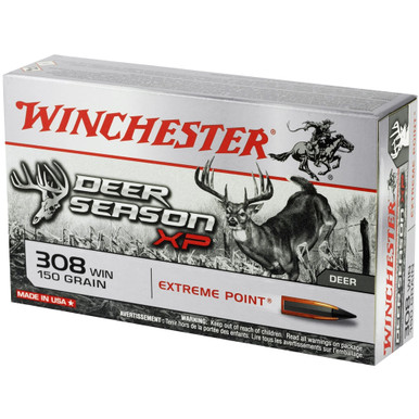 WINCHESTER Deer Season XP Copper Impact 308 Win 150gr 20rd Box Bullets X308DSLF
