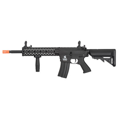 Shop LANCER TACTICAL M4 Gen 2 EVO AEG Black Airsoft Rifle (LT-12B-G2). Buy best Air Rifles from gritrsports.com | Reviews and Shipping options available
