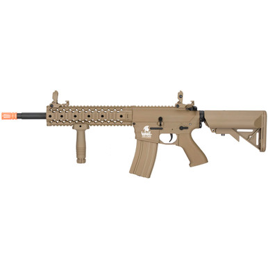 Shop LANCER TACTICAL M4 Gen 2 EVO AEG Tan Airsoft Rifle (LT-12T-G2). Buy best Air Rifles from gritrsports.com | Reviews and Shipping options available