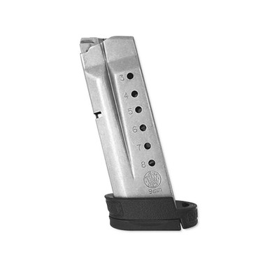 Shop SMITH & WESSON M&P Shield 9mm 8rd Stainless Magazine with Finger Rest (19936). Buy best Pistol Magazines from gritrsports.com | Reviews and Shipping options available