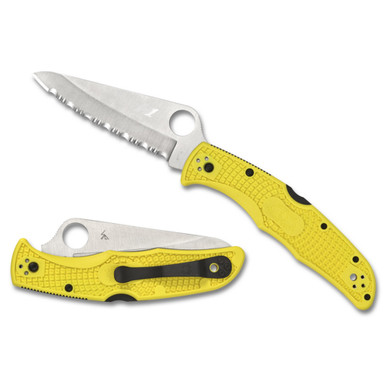 Shop SPYDERCO Pacific Salt 2 SpyderEdge Blade/Yellow FRN Folding Knife (C91SYL2). Buy best Folding Knives from gritrsports.com | Reviews and Shipping options available