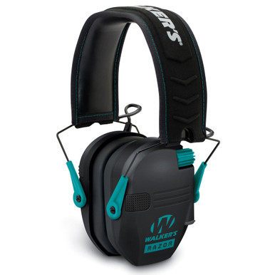 Shop RAZOR Slim Low Profile Teal Electronic Earmuffs (GWP-RSEM-TL). Buy best Hearing Protection from gritrsports.com | Reviews and Shipping options available