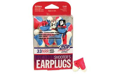 Shop HOWARD LEIGHT Super Leight Foam Red/White/Blue NRR 33 w/o Cord Earplugs (01891). Buy best Earplugs from gritrsports.com | Reviews and Shipping options available