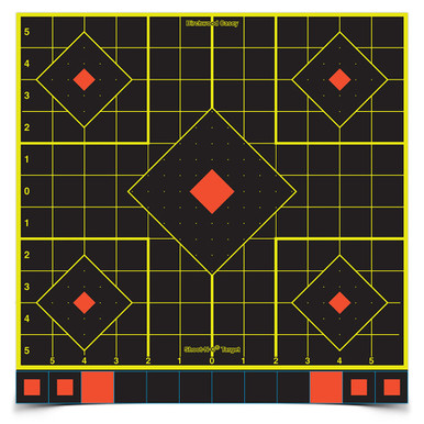 Shop BIRCHWOOD CASEY Shoot-N-C 12in Sight-In 5 Targets, 60 Pasters (34207). Buy best Targets from gritrsports.com | Reviews and Shipping options available