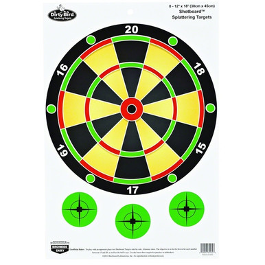 Shop BIRCHWOOD CASEY Dirty Bird 12x18in Shotboard Targets, 8-Pack (35562). Buy best Targets from gritrsports.com | Reviews and Shipping options available