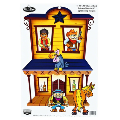 Shop BIRCHWOOD CASEY Dirty Bird 12x18in Saloon Shootout Targets, 8-Pack (35564). Buy best Targets from gritrsports.com | Reviews and Shipping options available
