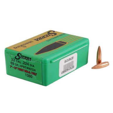 Shop SIERRA MatchKing 22 Caliber 69Gr HPBT 100/Box Rifle Bullets (1380). Buy best Rifle Bullets from gritrsports.com | Reviews and Shipping options available
