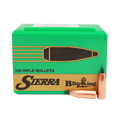 SIERRA BlitzKing 22 Caliber 55Gr SBT 100Box Rifle Bullets 1455