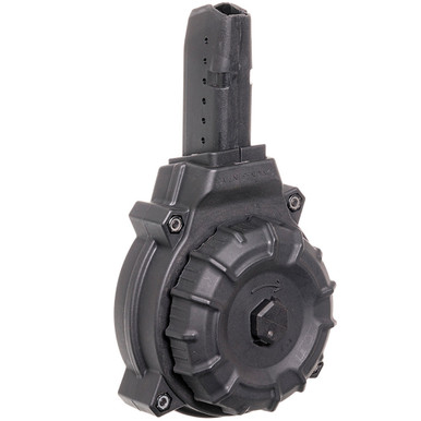 PROMAG 9mm 50rd Glock Style Drum Black Polymer Magazine For AR15 DRMA12