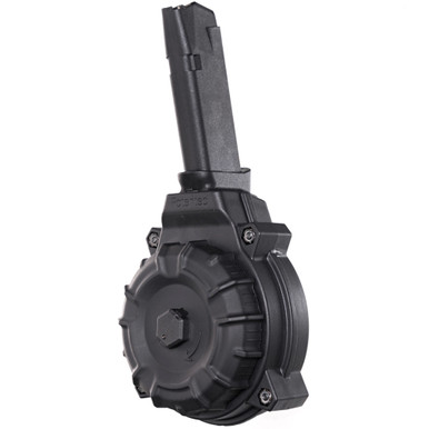 PROMAG 9mm 50rd Drum Black Polymer Magazine For Glock 4843x DRMA20