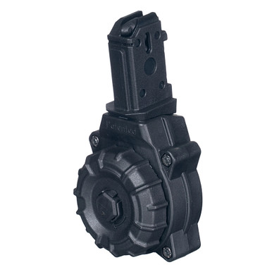 PROMAG 9mm 30rd Drum Black Polymer Magazine For CZ Scorpion DRMA29