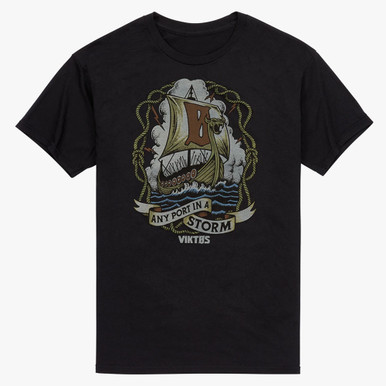 Shop VIKTOS Any Port Black T-Shirt (18092). Buy best SS Shirts from gritrsports.com | Reviews and Shipping options available