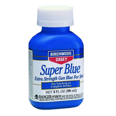 Shop BIRCHWOOD CASEY Super Blue Liquid 3oz Gun Blueing Solution (13425). Buy best Stock Finishes from gritrsports.com | Reviews and Shipping options available