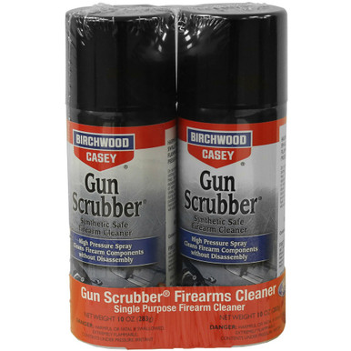 Shop BIRCHWOOD CASEY Gun Scrubber 10oz Aerosol Firearm Cleaner Combo Pack (33304). Buy best Cleaners from gritrsports.com | Reviews and Shipping options available