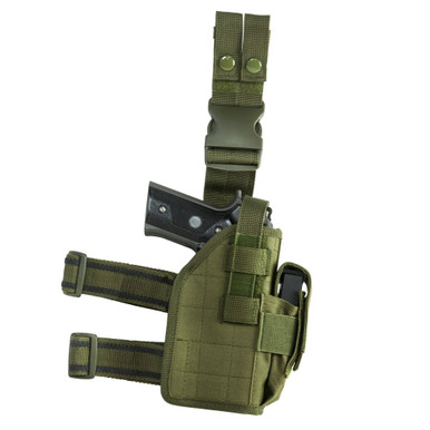 Shop NCSTAR Drop Leg Green Universal Holster (CVDLHOL2954G). Buy best Holsters from gritrsports.com | Reviews and Shipping options available