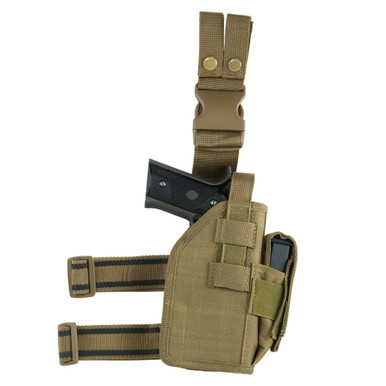Shop NCSTAR Drop Leg Tan Universal Holster (CVDLHOL2954T). Buy best Holsters from gritrsports.com | Reviews and Shipping options available