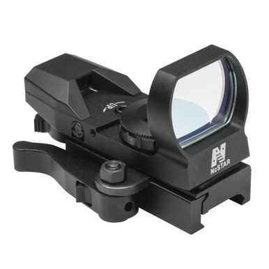 Shop NCSTAR Red Dot Black Anodized Reflex Sight with 4 Reticles and QR Mount (D4BQ). Buy best Reflex Sights from gritrsports.com | Reviews and Shipping options available