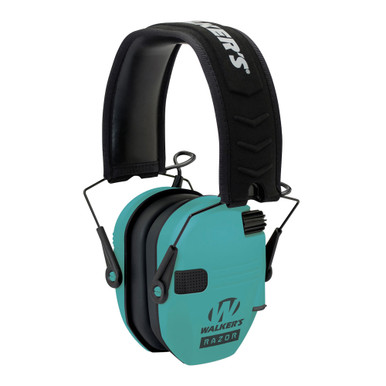 Shop WALKER'S GAME EAR Razor Slim Light Teal Electronic Earmuffs (GWP-RSEM-LTL). Buy best Earmuffs from gritrsports.com | Reviews and Shipping options available