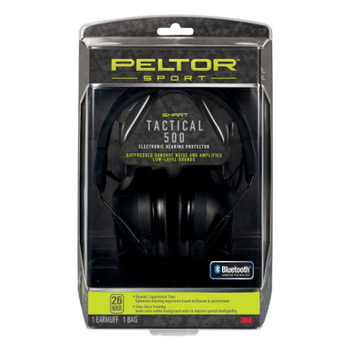 Shop 3M/Peltor Sport Tactical, Earmuff, Black, NRR 26 TAC500-OTH. Buy best Earmuffs from gritrsports.com | Reviews and Shipping options available