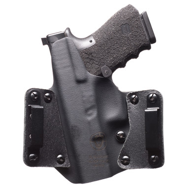 Shop BlackPoint Tactical Leather Wing OWB Holster, Fits Sig P365, Right Hand, Black Kydex & Leather, with 1.75" Belt Loops, 15 Degree Cant 105928. Buy best Holsters from gritrsports.com | Reviews and Shipping options available