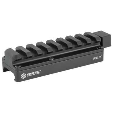 Shop Kinetic Development Group, LLC SIDELOK, Universal Scope Riser, Standard, Fits Picatinny, Black Finish, .62" Rail Height SID5-100. Buy best Bases from gritrsports.com | Reviews and Shipping options available