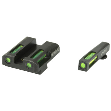 Shop Hi-Viz LiteWave H3 Tritium/Litepipe Night Sights, Fits Glock 20/21, Green Front and Rear GLN329. Buy best Fiber Optic Sights from gritrsports.com | Reviews and Shipping options available