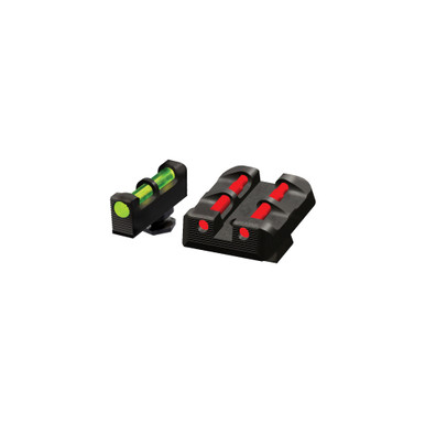 Shop Hi-Viz Litewave Front & Rear Sight Set, Fits All Glocks, Front Sight Includes Green Red White Litepipes, Rear Sight Includes Green Red Black Litepipes GLT178. Buy best Fiber Optic Sights from gritrsports.com | Reviews and Shipping options available