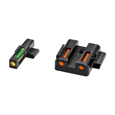 Shop Hi-Viz LiteWave H3 Tritium/Litepipe Night Sights, Fits M&P Shield 9MM, 40S&W and 45 Calibers, Green Front w/White Front Ring, Orange Rear MPSN421. Buy best Fiber Optic Sights from gritrsports.com | Reviews and Shipping options available