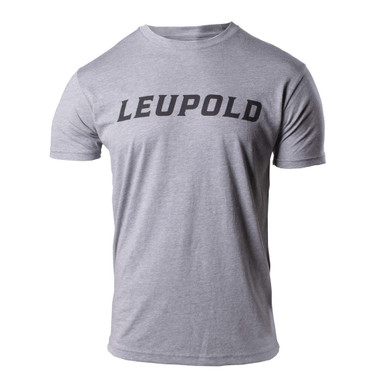 Shop LEUPOLD Men's Wordmark Graphite Heather Tee (180231). Buy best SS Shirts from gritrsports.com | Reviews and Shipping options available