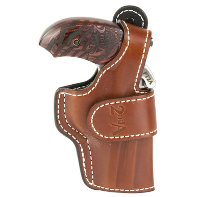Shop Bond Arms PT2A, Derringer, 38 Special/357 Magnum, 4.25" Barrel, Steel, Stainless Finish, Rosewood Grips, Fixed Sights, 2 Rounds, With Trigger Guard, Includes Holster BAPT2A35738. Buy best Pistols from gritrsports.com | Reviews and Shipping options available