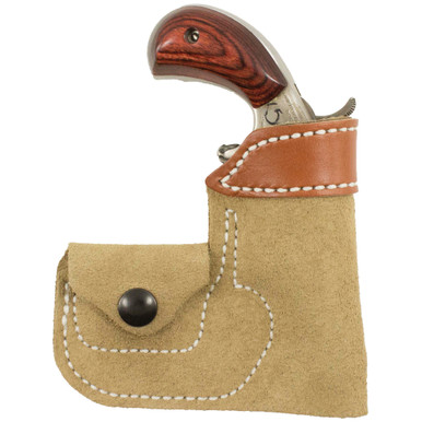 Shop DeSantis Gunhide North American Arms Pocket Holster, Fits North American Arms with 1" - 1 1/8" Barrel, Ambidextrous,Ammo Pouch, Leather Material, Tan Finish 109NAX4Z0. Buy best Holsters from gritrsports.com | Reviews and Shipping options available