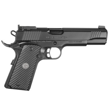 Shop Girsan MC1911 Match, Semi-automatic, 1911, Full Size, 45ACP, 5" Barrel, Steel Frame, Black, Laminated Grips, Ambidextrous Safety, Extended Beavertail, Adjustable Rear Sight, 8Rd GIRSMC191145ACPMATCHBL. Buy best Pistols from gritrsports.com | Reviews and Shipping options available