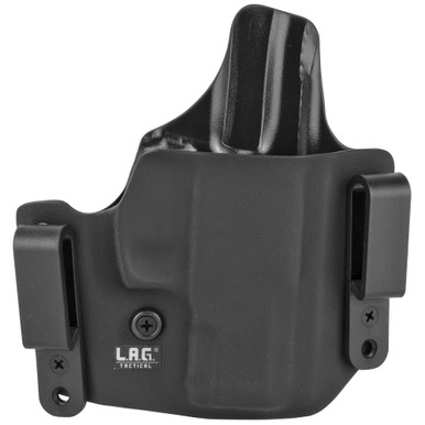 Shop L.A.G. Tactical, Inc. Defender Series, OWB/IWB Holster, Fits Taurus PT111 Millenn G2, Kydex, Right Hand, Black Finish 18010. Buy best Holsters from gritrsports.com | Reviews and Shipping options available
