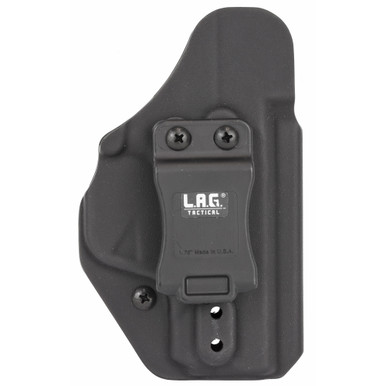 Shop L.A.G. Tactical, Inc. Liberator MK II, Holster, Ambidextrous, Fits S&W M&P Shield 9/40 3.1" Barrel, Kydex, Black Finish 70300. Buy best Holsters from gritrsports.com | Reviews and Shipping options available