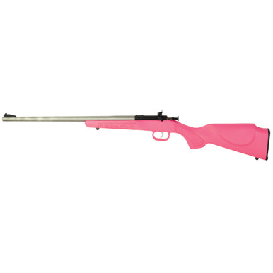 Shop Keystone Sporting Arms Crickett, Gen 2, Youth, Bolt Action, Single Shot Rifle, 22LR, 16.125" Barrel, Stainless Finish, Pink Synthetic Stock, Adjustable Sights KSA2221. Buy best Rifles from gritrsports.com | Reviews and Shipping options available