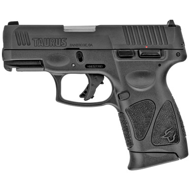 Shop Taurus G3C, Striker Fired, Semi-automatic, Polymer Frame Pistol, Compact, 3.26" Barrel, Matte Finish, Black, Fixed Front Sight With Drift Adjustable Rear Sight, Manual Thumb Safety, 10 Rounds, 3 Magazines 1-G3C931-10. Buy best Pistols from gritrsports.com | Reviews and Shipping options available