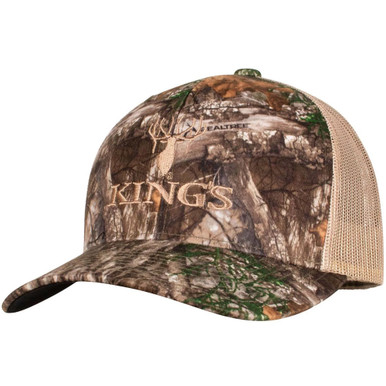 Shop KINGS CAMO Kings Realtree Edge Trucker Hat (112-KCLOGO-RE). Buy best Caps from gritrsports.com | Reviews and Shipping options available