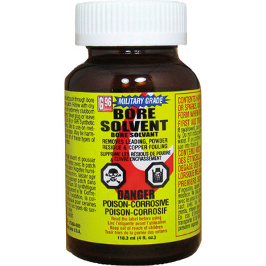 Shop G96 Military Grade Bore Solvent 4Oz. Buy best Cleaners from gritrsports.com | Reviews and Shipping options available