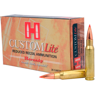 Shop HORNADY Custom Lite 308 Win. 125 Grain SST Ammo, 20 Round Box (80866). Buy best Rifle Ammo from gritrsports.com | Reviews and Shipping options available