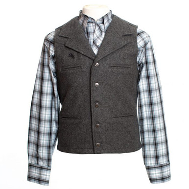 Shop WYOMING TRADERS Men's Buckaroo Regular Wool Vest. Buy best Vests from gritrsports.com | Reviews and Shipping options available