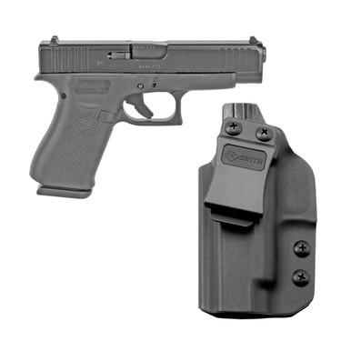 Shop GLOCK G48 9mm 4.17" 10rd Semi-Auto Pistol and GRITR IWB Left Hand Holster (GLO-UA4850201+GRIT-IWB-GLOCK-48-L). Buy best Pistols from gritrsports.com | Reviews and Shipping options available