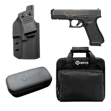 Shop GLOCK G17 Gen5 MOS FS 9mm Pistol w/GRITR Glock 17 IWB RH Holster, Gun Cleaning Kit, Soft Case. Buy best Pistols from gritrsports.com | Reviews and Shipping options available