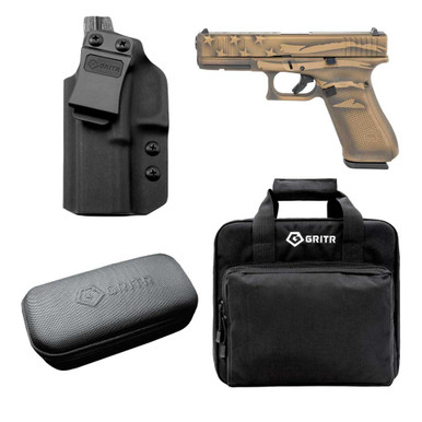 Shop GLOCK G17 Gen5 9mm Luger Cerakote Pistol w/GRITR IWB LH Holster, Gun Cleaning Kit, Soft Case. Buy best Pistols from gritrsports.com | Reviews and Shipping options available